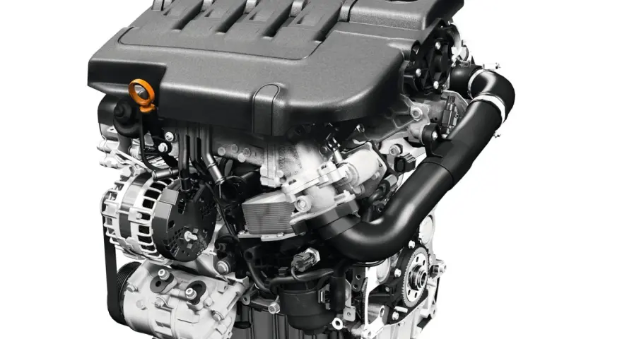 Silnik 2.0 TDI CR z turbosprężarką i osprzętem, gotowy do montażu.