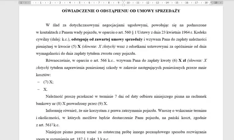Wada w aucie na fakturę? Jak odstąpić od umowy i odzyskać pieniądze