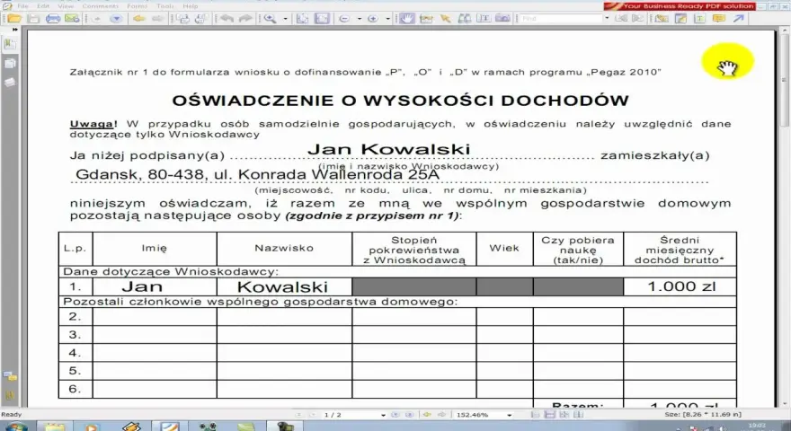 Oświadczenie o dochodach: jak wypełnić bez błędów?