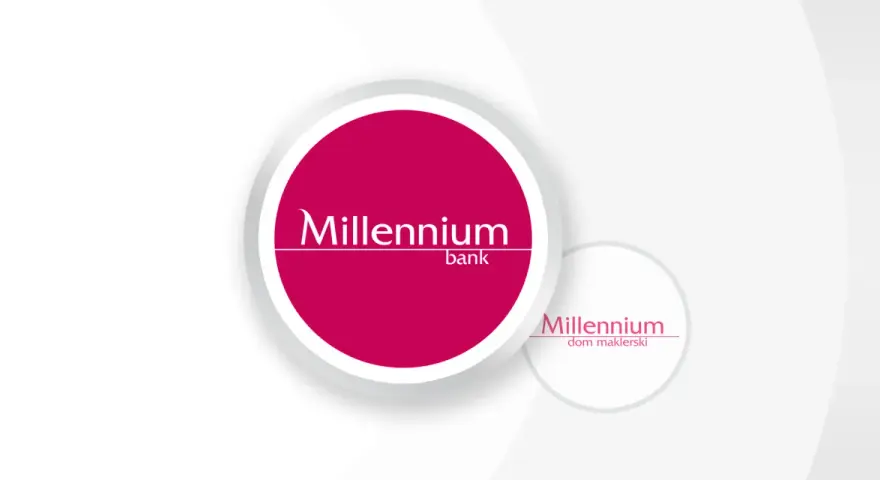 Logo Millennium bank i Millennium dom maklerski.