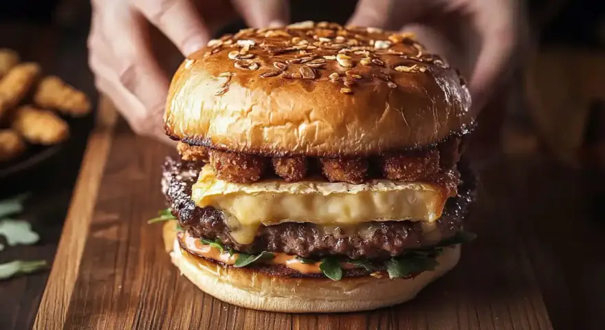 Burger Drwala w domu: Jak usmażyć ser, by nie wypłynął?