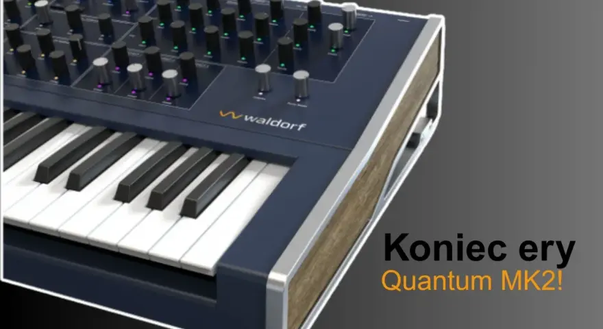 Koniec ery Quantum MK2! Ten syntezator Waldorf Quantum MK2 z klawiaturą i licznymi pokrętłami zapowiada nowe możliwości dźwiękowe.