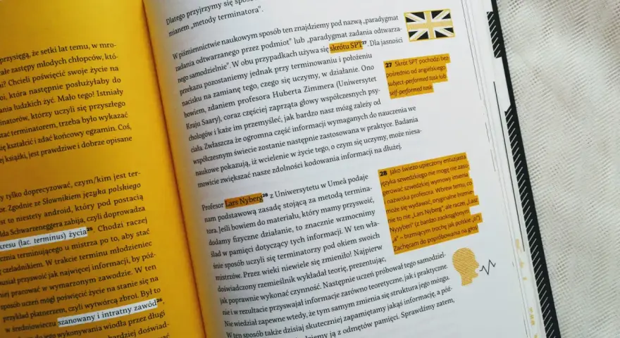 Kotarski włam się do mózgu, ucząc się jak terminator. Wiedza i działanie to klucz do zapamiętywania.
