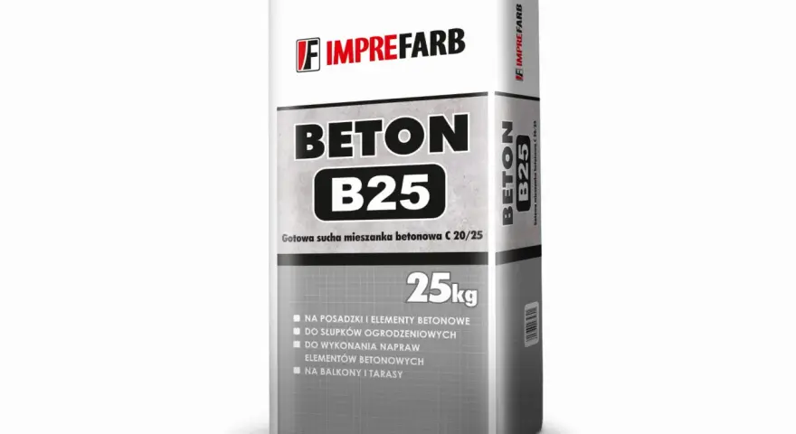 Worek betonu B25 25kg. Sprawdź atrakcyjną beton b25 cena za m3 dla Twoich projektów budowlanych.