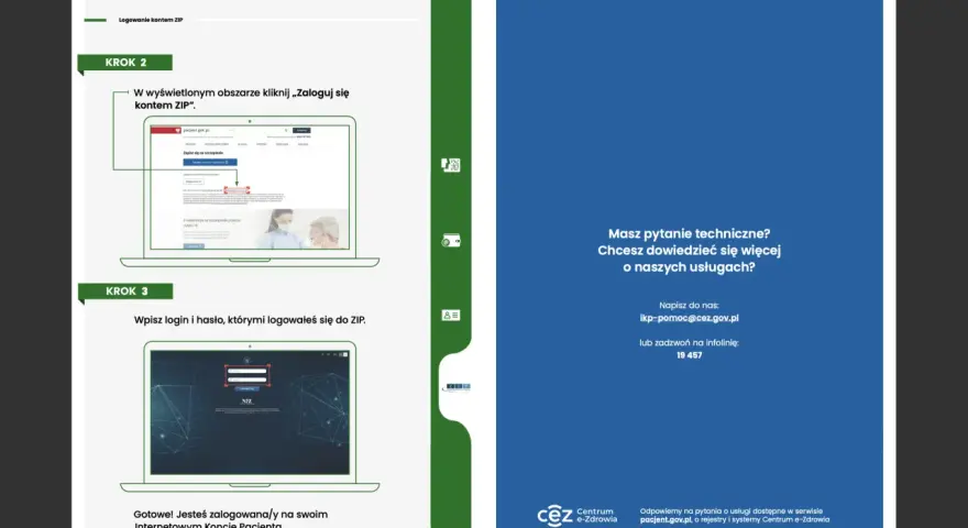 Krok 2: Zaloguj się do Internetowego Konta Pacjenta. Krok 3: Wpisz login i hasło do ZIP.