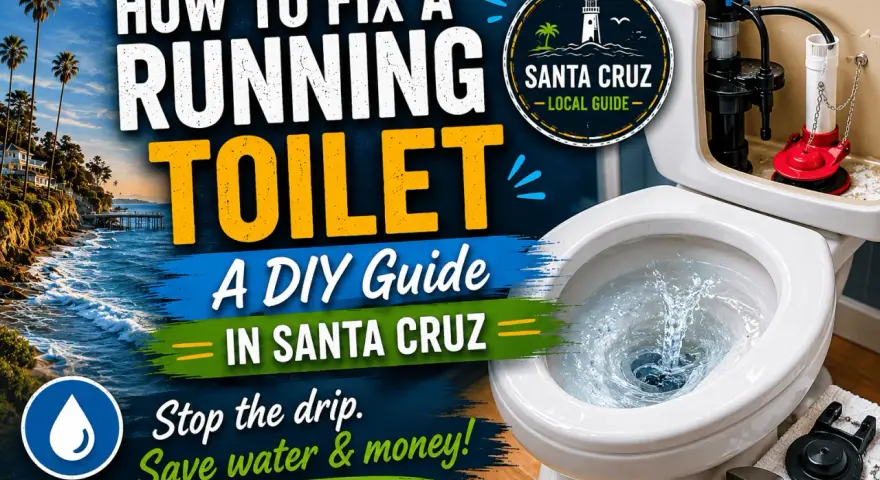 DIY guide for bathroom toilet repair in Santa Cruz. Stop the drip and save water & money with this guide.