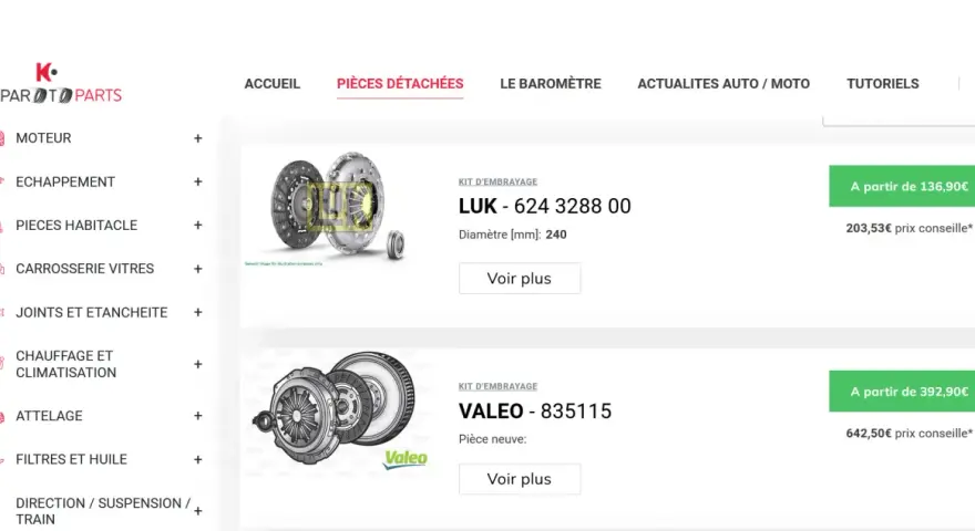 Pièces auto en ligne : Comment choisir la bonne pièce au meilleur prix ?