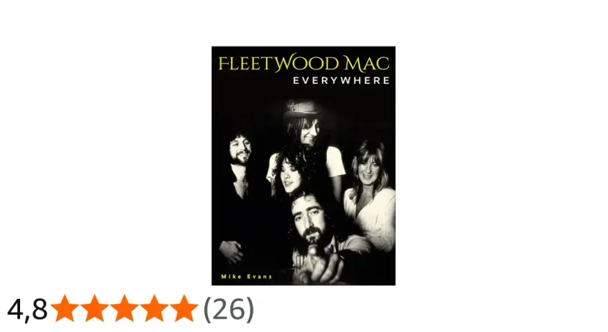 Okładka albumu Fleetwood Mac "Everywhere" z wizerunkiem zespołu. Doskonałe utwory tej legendy rocka.