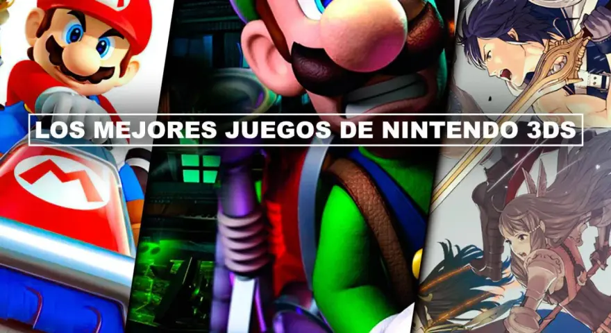 Mario, Luigi y personajes de Fire Emblem en un collage que celebra los mejores 3DS games.