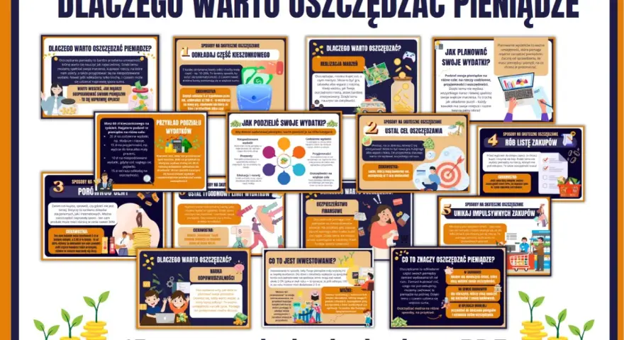 Jak najlepiej oszczędzać pieniądze? Poznaj 15 gotowych kart PDF z poradami, jak mądrze gospodarować finansami i realizować marzenia.