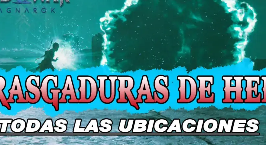 Kratos se enfrenta a rasgaduras de hel en el reino de Fimbulwinter. Todas las ubicaciones.