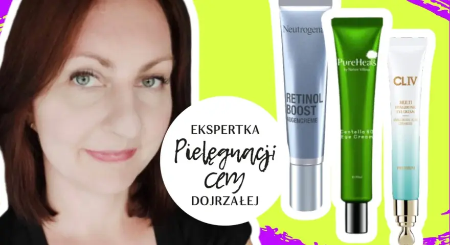 Ekspertka od pielęgnacji dojrzałej skóry prezentuje kremy pod oczy, które pomagają zwalczać gęsią stopkę.