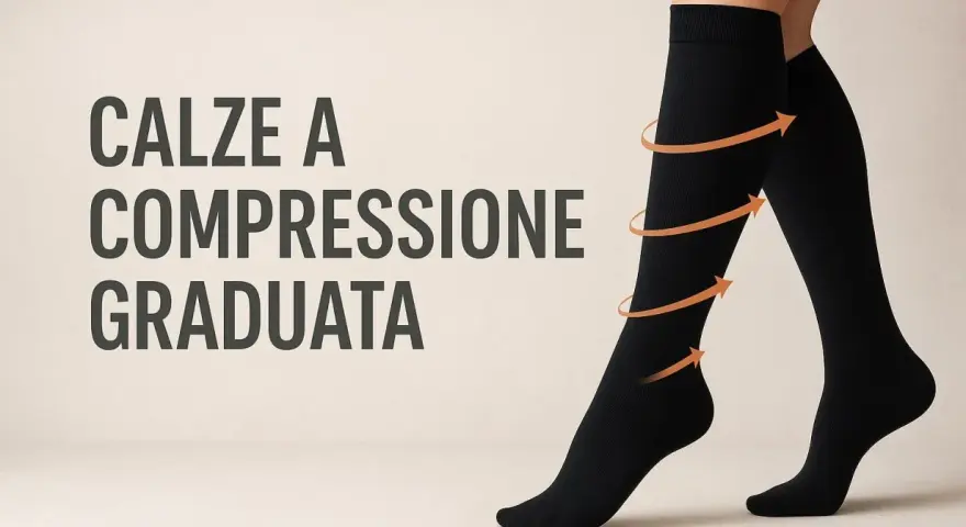 Calze a compressione graduata: scopri a cosa servono per gambe leggere e in salute.