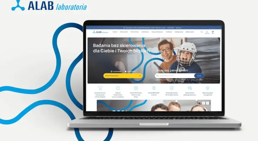 ALAB laboratoria: szybkie wyniki badań. Strona główna z wyszukiwarką pakietów badań i informacjami o placówkach.