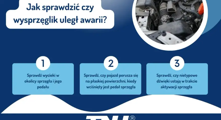 Jak sprawdzić, czy wysprzęglik działa poprawnie? Sprawdź wycieki, ruch pojazdu i nietypowe dźwięki podczas aktywacji sprzęgła.