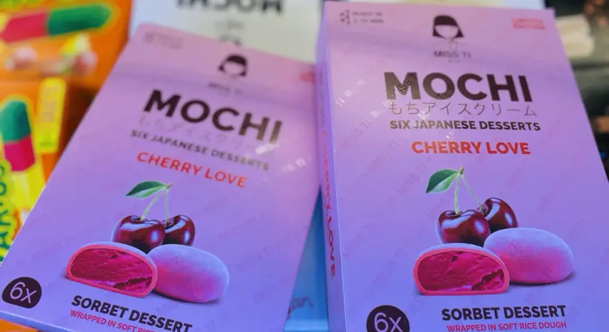 Pudełka mochi Miss Ti Cherry Love, sześć deserów z sorbetu wiśniowego w miękkim cieście ryżowym. Gdzie kupić?