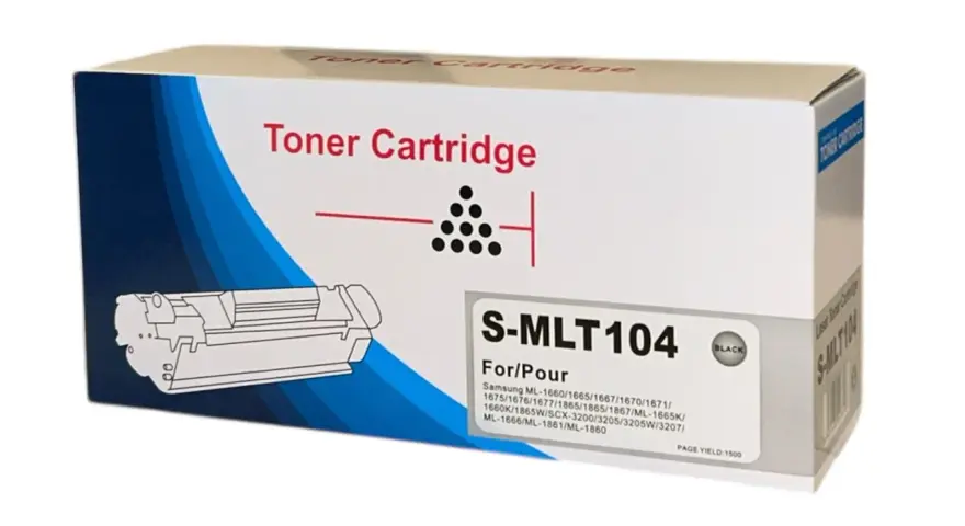 Pudełko z tonerem S-MLT104, kompatybilne m.in. z drukarką Samsung ML-1660.