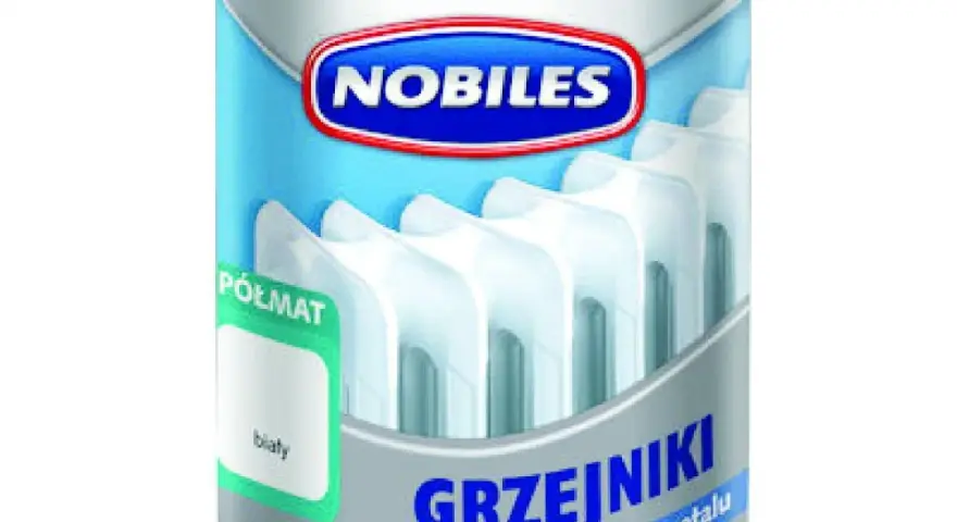 Emalia ftalowa Nobiles do grzejników, półmatowa, biała. Idealna do malowania metalowych elementów grzewczych.