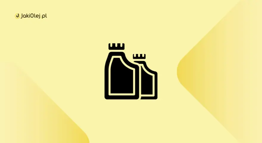 Dwie czarne ikony kanistrów symbolizujące lepkość oleju. Logo JakiOlej.pl.