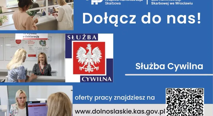 Praca w urzędzie skarbowym: dołącz do Służby Cywilnej! Oferty pracy na dolnoslaskie.kas.gov.pl.