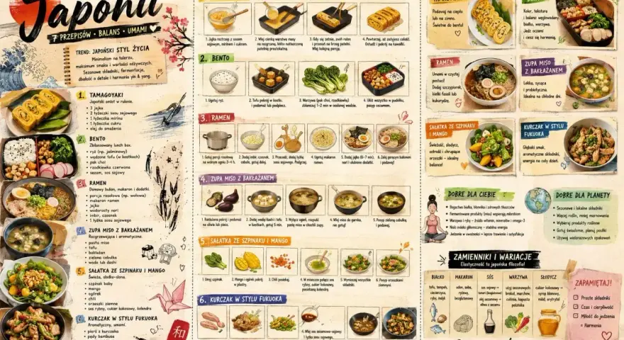Japońska dieta to harmonia smaków i zdrowia. Poznaj 7 przepisów na dania, które odzwierciedlają japoński styl życia.
