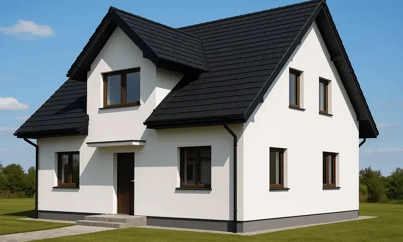 Jaki kolor elewacji do czarnej dachówki, aby uniknąć błędów w designie?