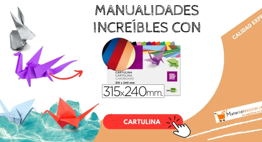 Origami de animales y grullas, ideas para decorar una cartulina. Paquete de cartulinas de colores.