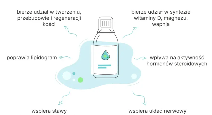Bor wspiera kości, stawy i układ nerwowy, poprawia lipidogram, wpływa na hormony steroidowe i syntezę witaminy D.