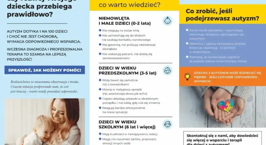 Wczesna diagnoza i wsparcie dają szansę na harmonijny rozwój dziecka z autyzmem. Czy autyzm jest wyleczalny? Nie, ale można pomóc!