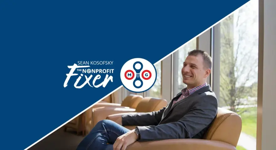 Sean Kosofsky, "The Nonprofit Fixer," smiles, embodying expertise in nonprofit governance.