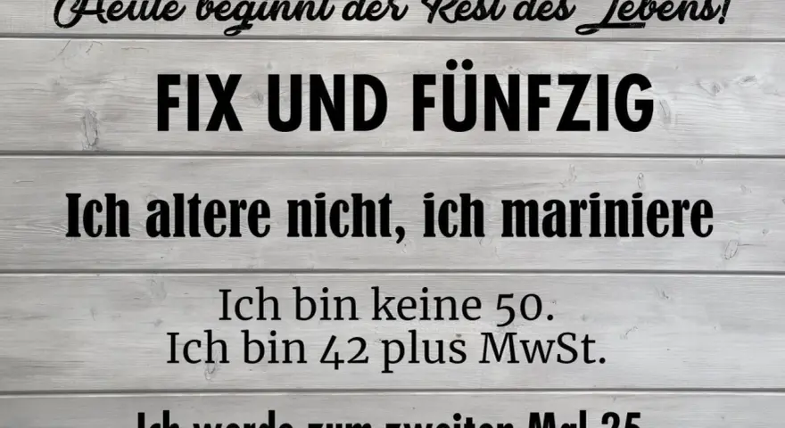 50. Geburtstag Zitate: Humorvoll, Tiefgründig & Persönlich