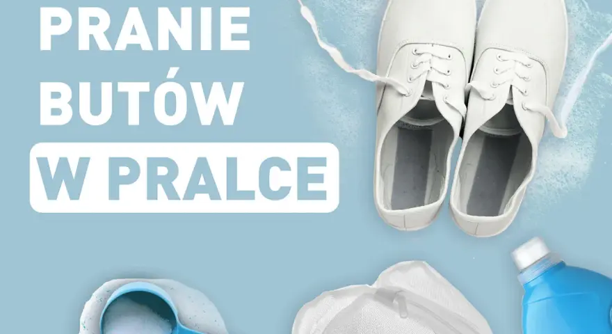Białe trampki gotowe do prania w pralce. Dowiedz się, w jakiej temperaturze prać buty, by były jak nowe.