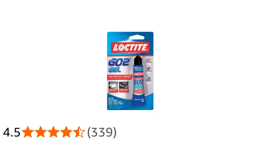 Loctite GO2 Gel all-purpose glue, extra strong for all conditions. This image highlights its features, but the loctite go2 glue dry time is not specified.