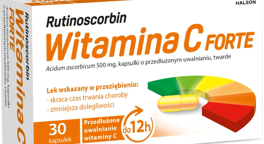 Rutinoscorbin Witamina C Forte, lek wskazany w przeziębieniu, skraca czas choroby i zmniejsza dolegliwości.