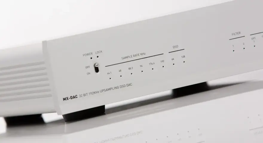 Elegancki MX-DAC 32 BIT 192KHz UPSAMPLING DSD DAC w formacie wav, gotowy do odtwarzania dźwięku.