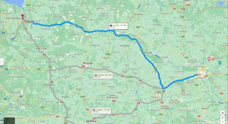 Szczecin Warszawa: Ile km, czas, koszt? Wybierz najlepszą trasę!