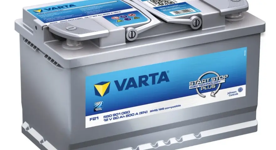 Akumulator samochodowy VARTA AGM, 12V 80Ah 800A, idealny do systemów Start-Stop.