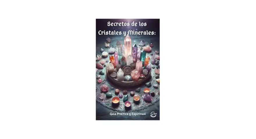Cristales y minerales vibrantes, dispuestos con velas, revelan sus secretos y propiedades espirituales en esta guía.