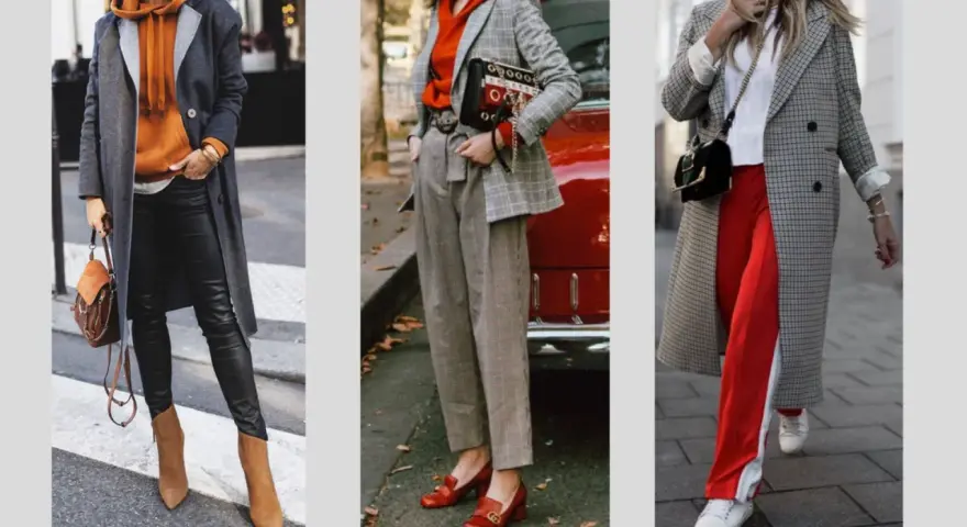 Drei Frauen zeigen modische Outfits: elegant, lässig und schick. Der dresscode elegant frauen wird hier modern interpretiert.