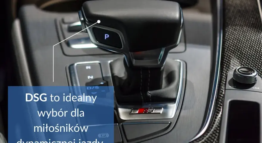 DSG to jeden z rodzajów automatycznych skrzyń biegów, idealny dla miłośników dynamicznej jazdy.