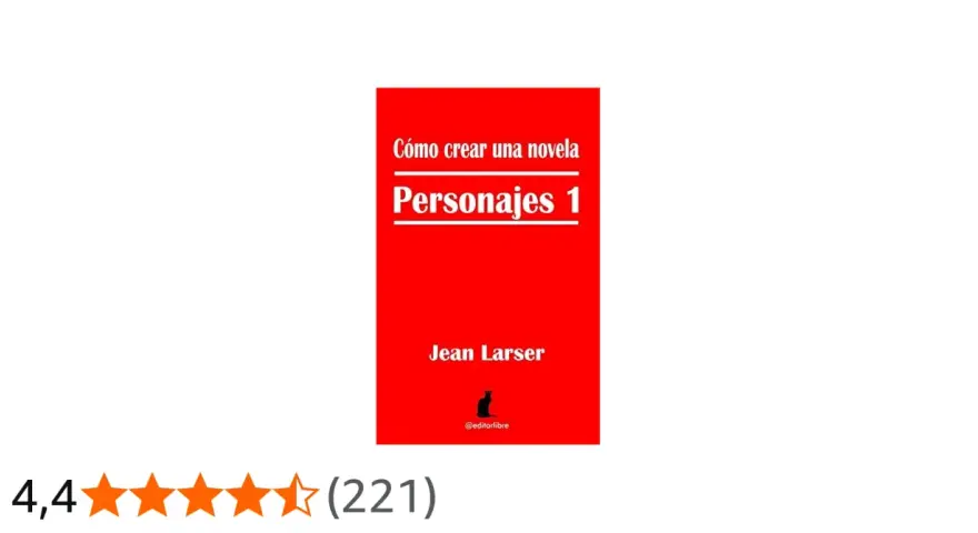 Libro "Personajes 1" de Jean Larser, guía para crear personajes de novela.