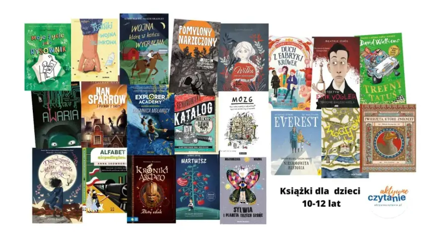 Książki dla dzieci 10-12 lat: "Moje życie jako rysownik", "Nan Sparrow", "Detektyw Erik Vogler" i inne najlepsze serie książek.