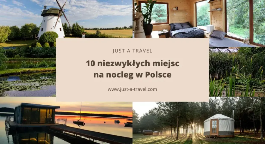 Odkryj najdziwniejsze hotele w Polsce: od młyna, przez domki w lesie, po pływające chatki i jurty. Niezwykłe miejsca na nocleg czekają!