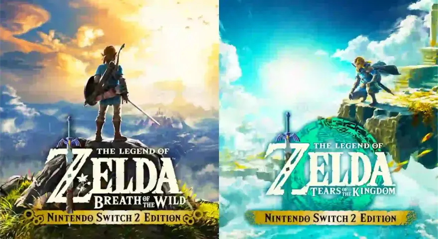 Link en Hyrule, listo para la aventura en The Legend of Zelda: Tears of the Kingdom para Nintendo Switch 2 Edition.