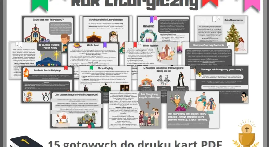 Pierwszy dzień tygodnia to niedziela, początek roku liturgicznego. Obraz przedstawia jego strukturę i znaczenie.