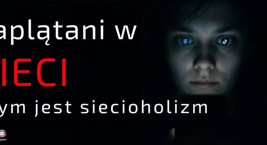 Zaplątani w sieci, gdzie Facebook i TikTok odbijają się w oczach. Czym jest siecioholizm?