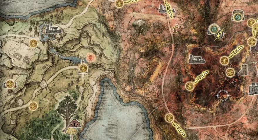 Mapa Elden Ring. Wiele miejsc do odkrycia, ale czy Elden Ring jest trudny? Ta mapa pokazuje, że jest wiele wyzwań.