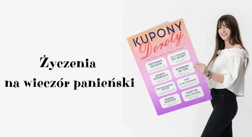 Kupony Doroty na wieczór panieński: trzymanie włosów, tańce, SPA, krycie i toast.
