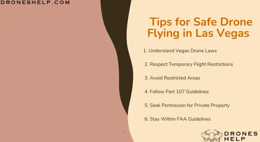 Tips for safe drone flying in Las Vegas, covering laws, restrictions, and where you can fly your drone in Las Vegas.