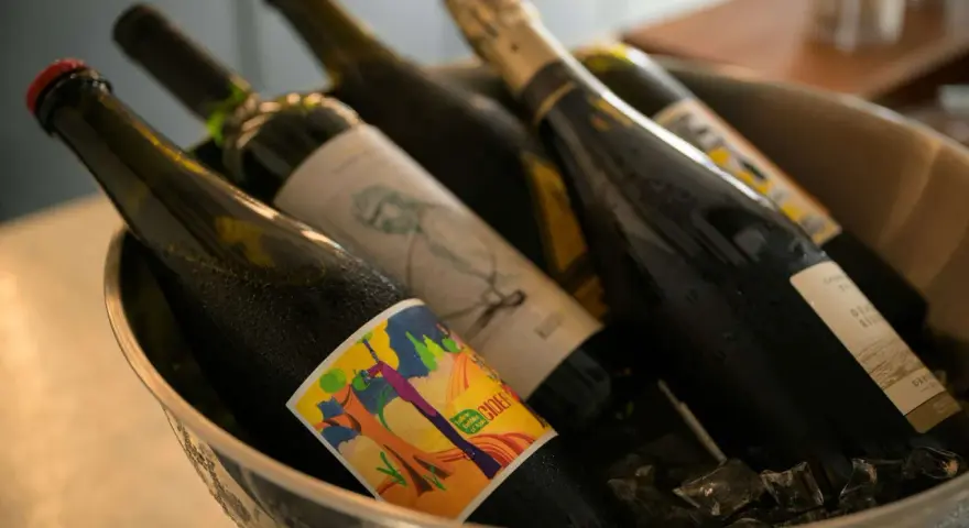 Butelki z napojami w wiaderku z lodem. Zastanawiasz się, czy można przewozić alkohol w bagażu rejestrowanym? Sprawdź przepisy!